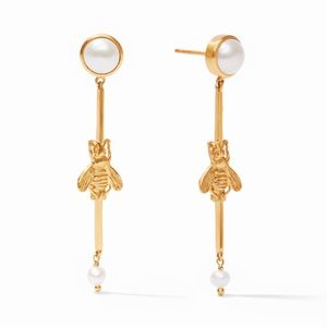Julie Vos Bee Duster Dangle Drop Earrings NWT